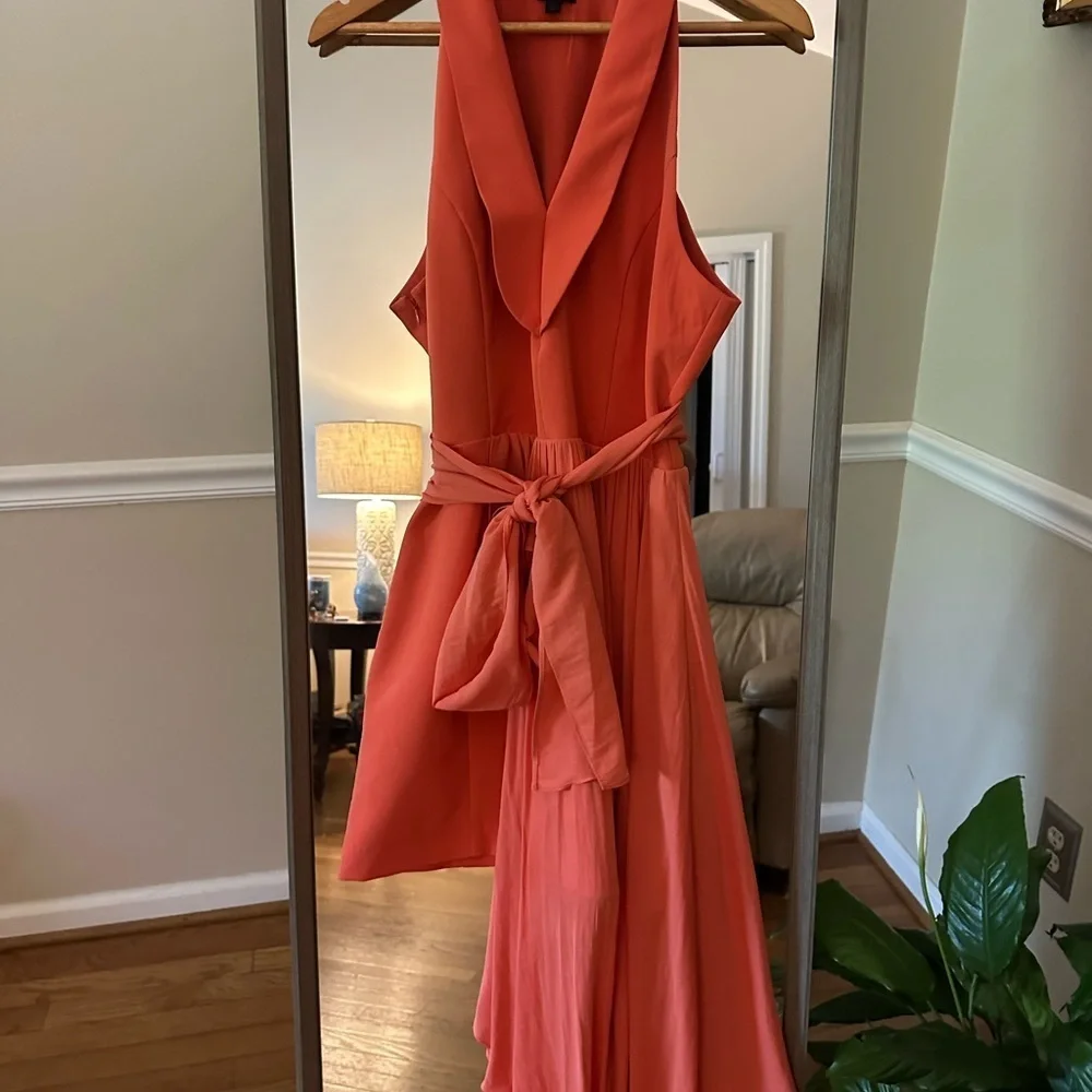 NBD/Revolve Omri Mini Dress in Poppy Orange Elegant Orange Sleeveless Size Large - Picture 3 of 7